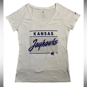 Adidas Women's Large KU Jayhawks Tee 5381